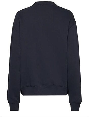 Sweatshirt Feminina Tommy Hilfiger com Logótipo Corporativo Azul Marinho