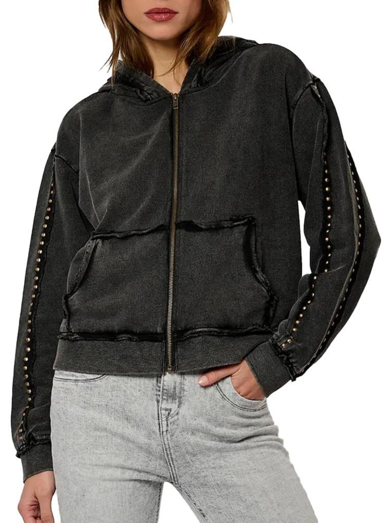 Sweatshirt Feminino Cinzento Kaporal Kp Vitra Cinza-prateado - Kiabi