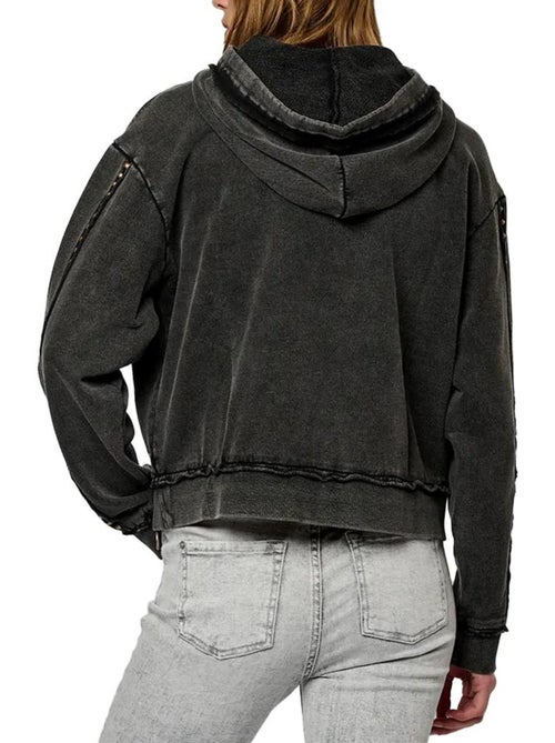 Sweatshirt Feminino Cinzento Kaporal Kp Vitra - Kiabi Sweatshirt Feminino Cinzento Kaporal Kp Vitra - Kiabi