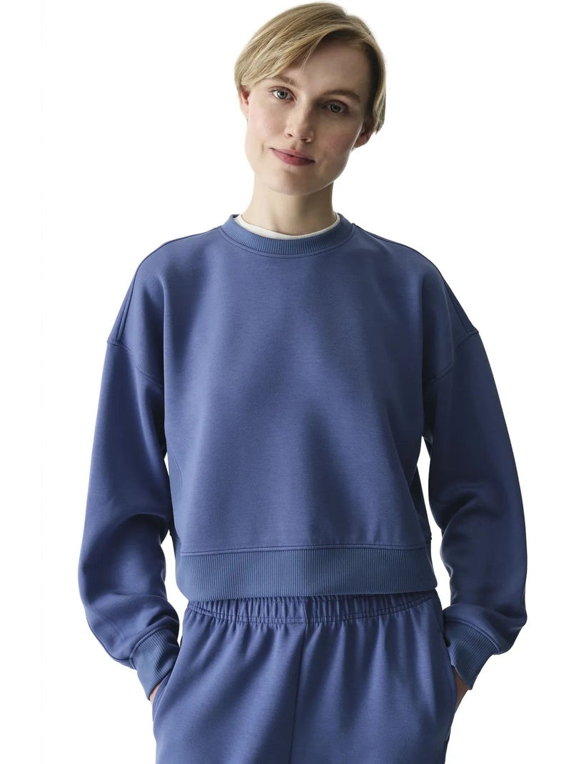 Sweatshirt feminino silky touch com toque sedoso penti Azul - Kiabi