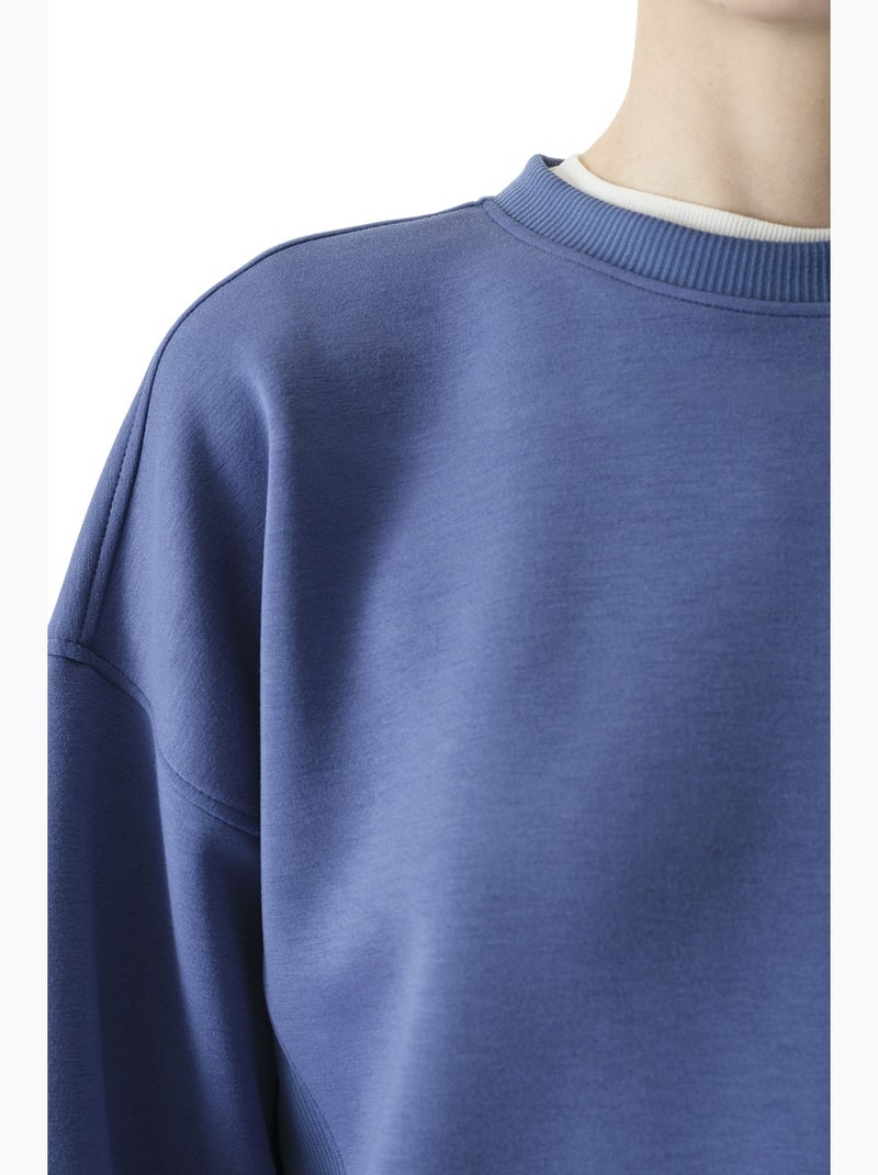 Sweatshirt feminino silky touch com toque sedoso penti Azul - Kiabi