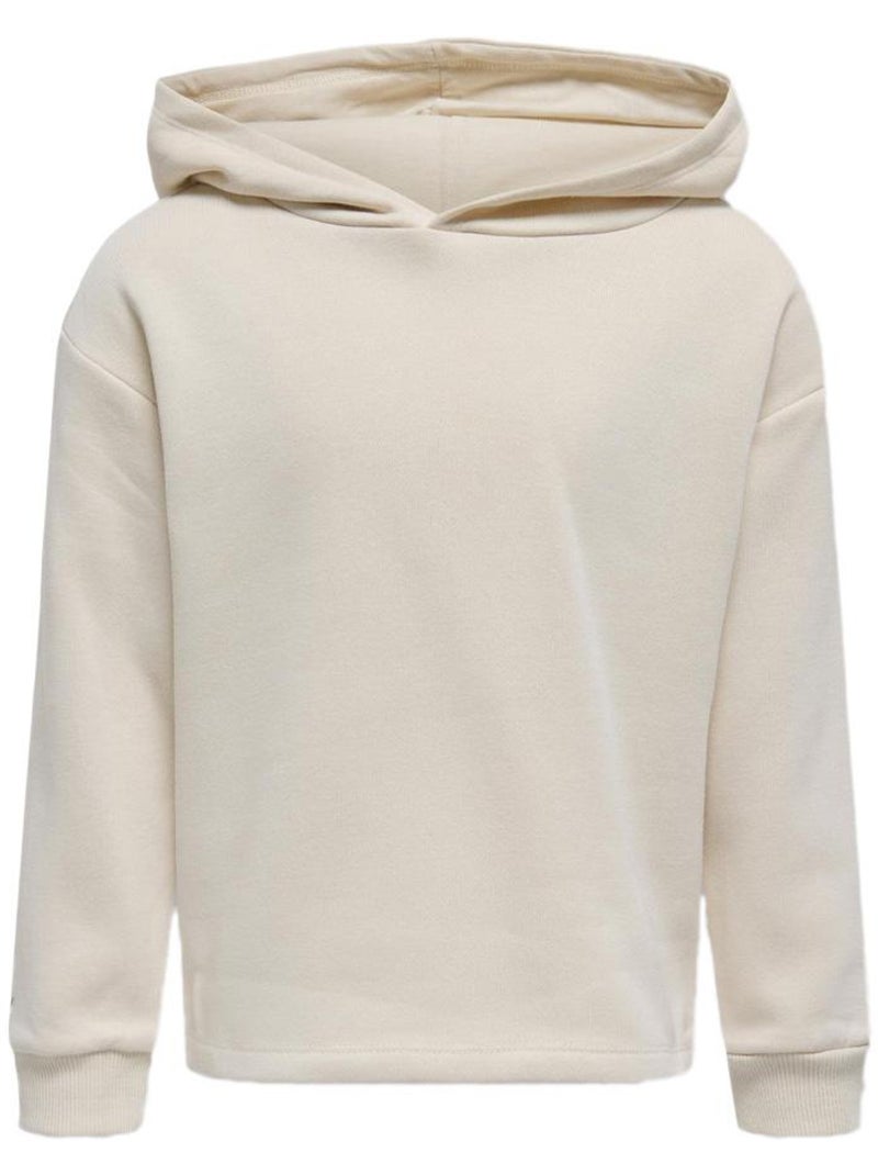 Sweatshirt Fille Kids ONLY Fave Cru Bege - Kiabi