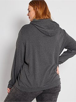 Sweatshirt fina com capuz - Kiabi