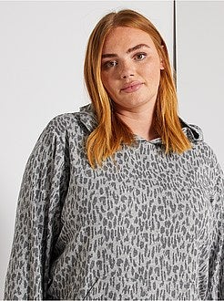 Sweatshirt fina com capuz - Kiabi