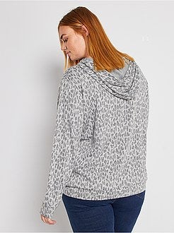 Sweatshirt fina com capuz - Kiabi