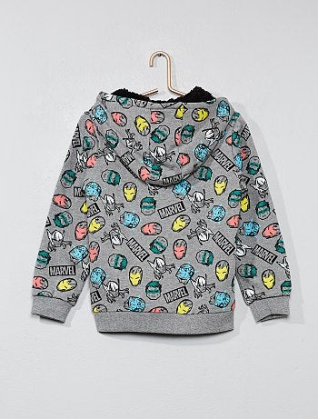 Sweatshirt forrada a sherpa 'Vingadores' - Kiabi
