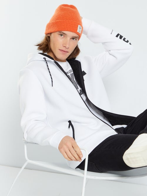 Sweatshirt forrada com capuz - Kiabi