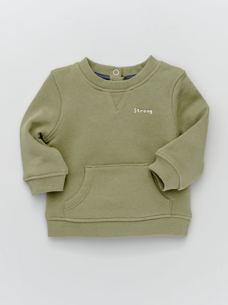 Sweatshirt French Terry VERDE - Kiabi