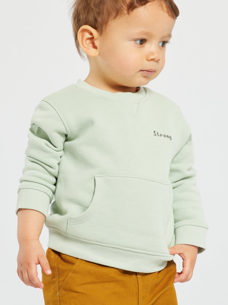 Sweatshirt French Terry VERDE - Kiabi