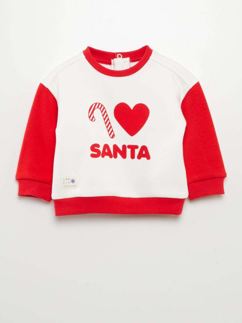 Sweatshirt grafik edition BRANCO - Kiabi
