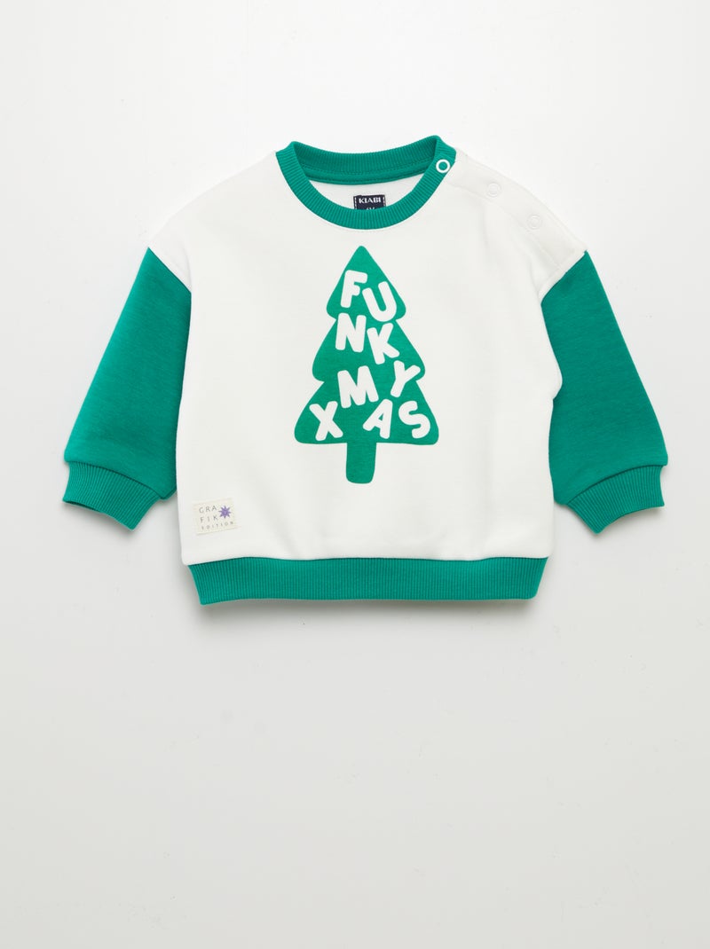 Sweatshirt grafik edition BRANCO - Kiabi