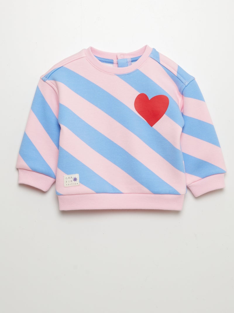 Sweatshirt grafik edition ROSA - Kiabi