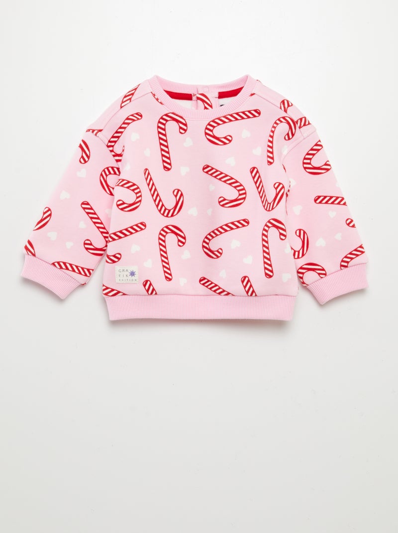 Sweatshirt grafik edition ROSA - Kiabi