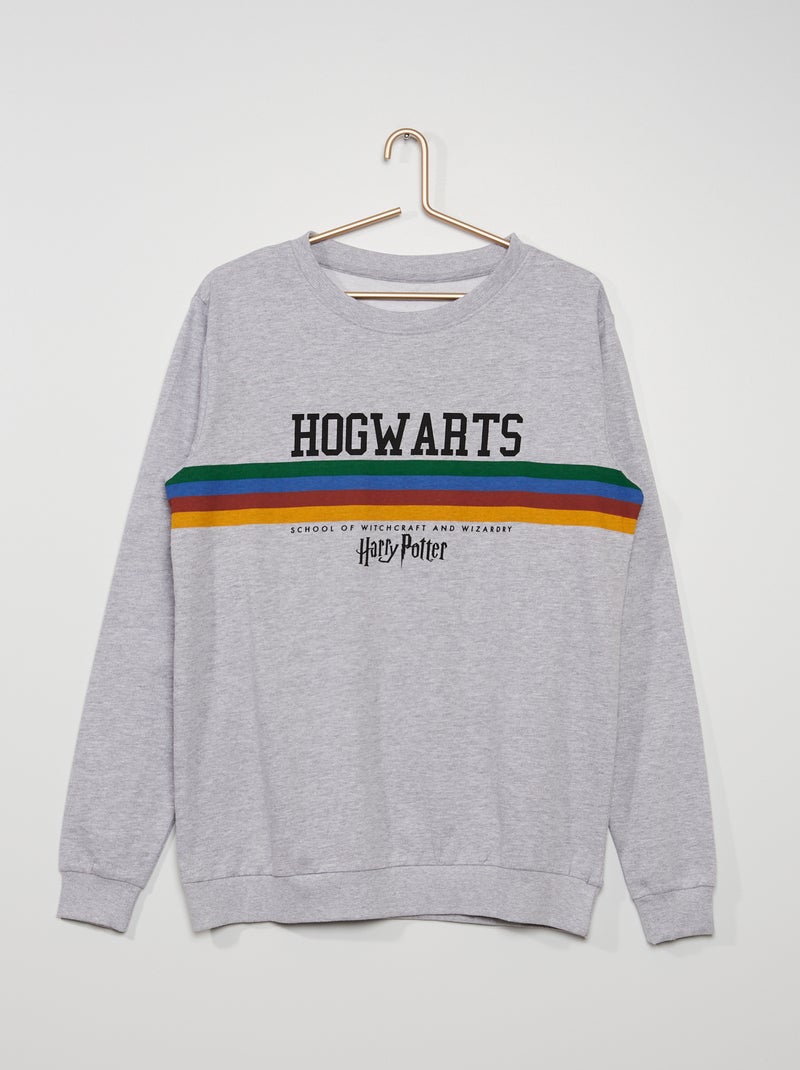 Sweatshirt 'Harry Potter' em moletão Cinza Mesclado - Kiabi