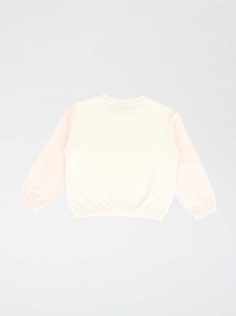 Sweatshirt \'Hello Kitty\' bicolor Branco - Kiabi