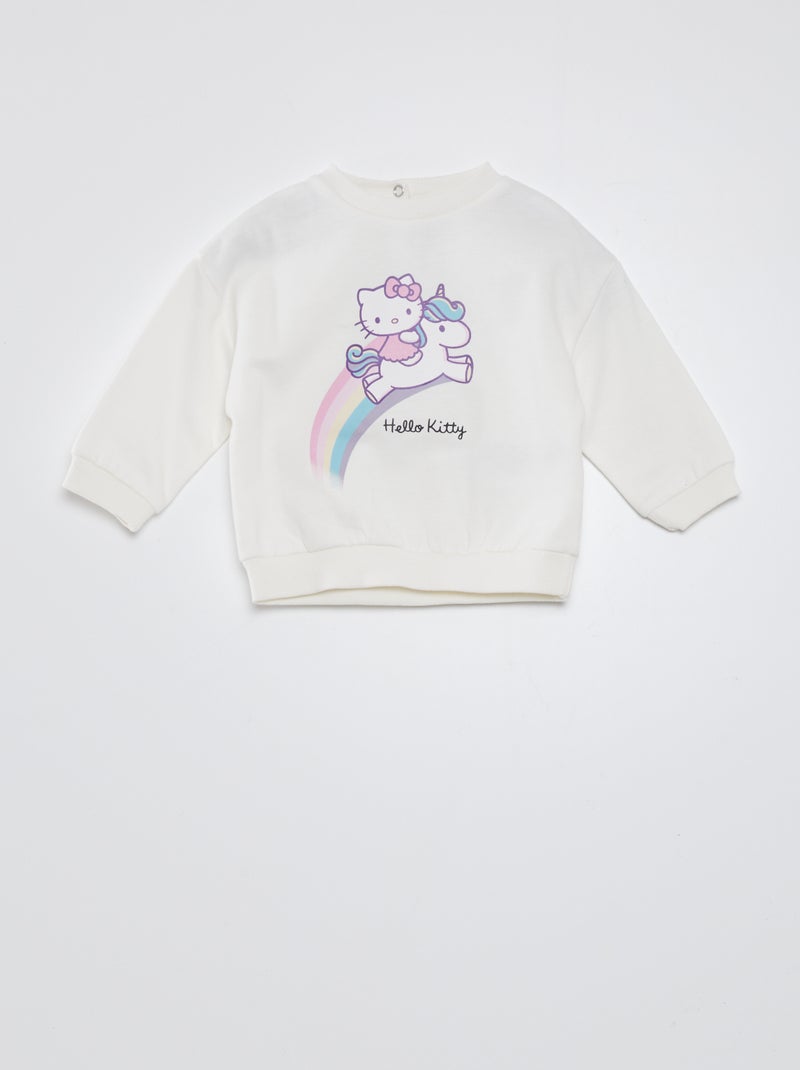 Sweatshirt 'Hello Kitty' Branco - Kiabi