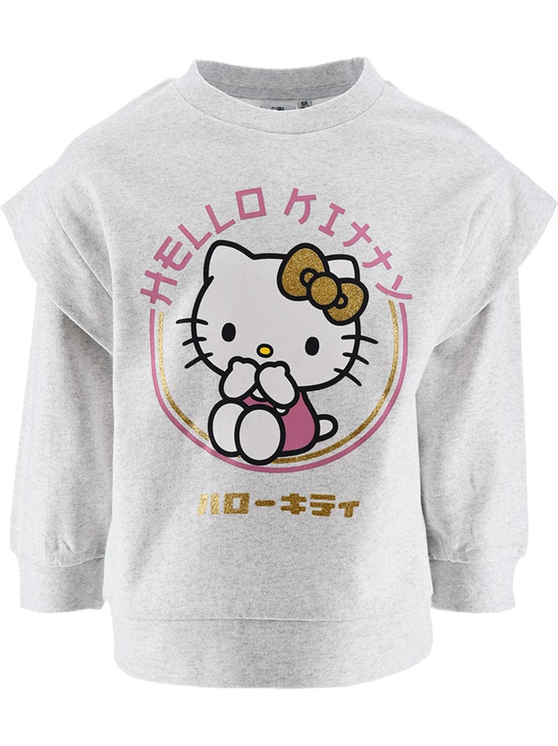 Sweatshirt hello kitty cinzento menina | licença oficial Cinza - Kiabi