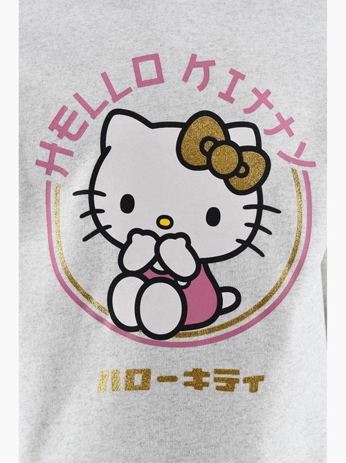 Sweatshirt hello kitty cinzento menina | licença oficial - Kiabi