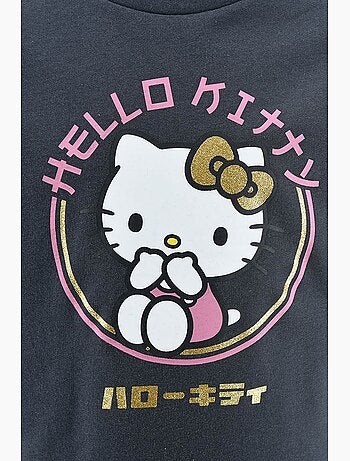 Sweatshirt hello kitty cinzento menina | licença oficial