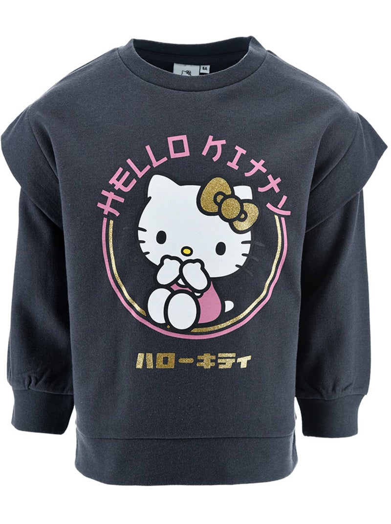 Sweatshirt hello kitty cinzento menina | licença oficial Cinza - Kiabi