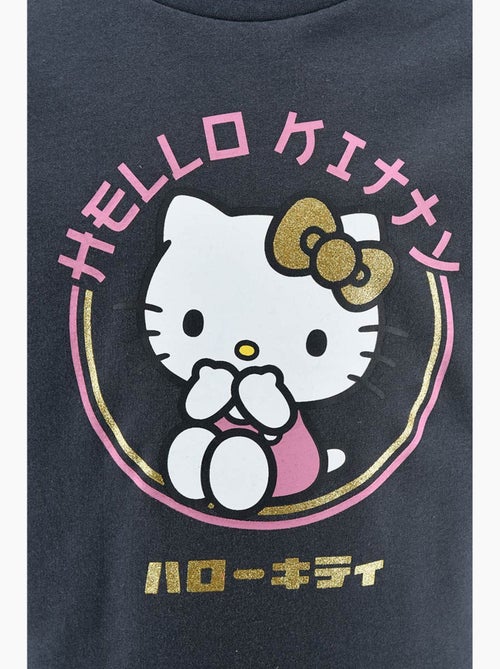 Sweatshirt hello kitty cinzento menina | licença oficial - Kiabi Sweatshirt hello kitty cinzento menina | licença oficial - Kiabi