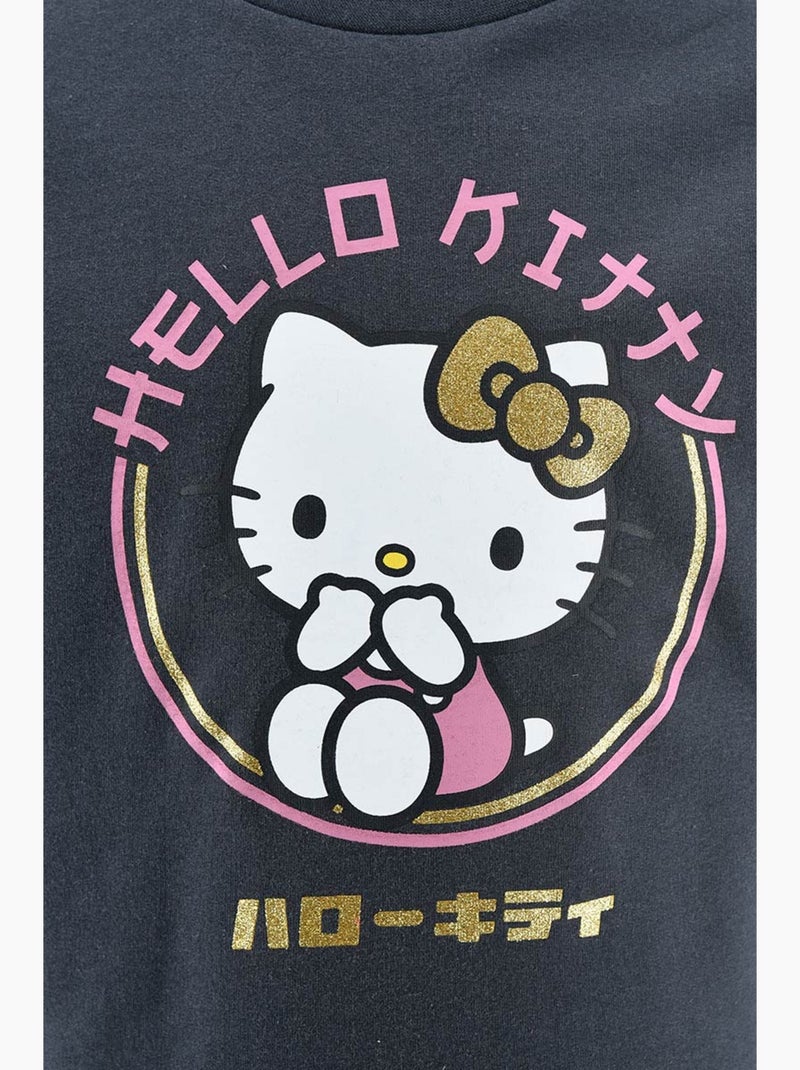 Sweatshirt hello kitty cinzento menina | licença oficial Cinza - Kiabi
