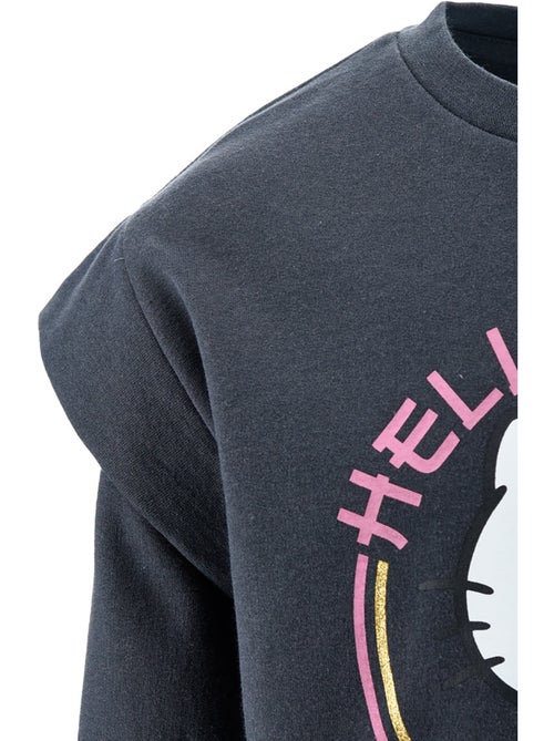 Sweatshirt hello kitty cinzento menina | licença oficial - Kiabi Sweatshirt hello kitty cinzento menina | licença oficial - Kiabi