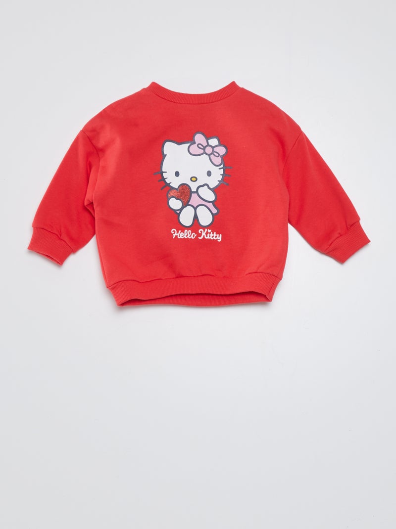 Sweatshirt 'Hello Kitty' VERMELHO - Kiabi
