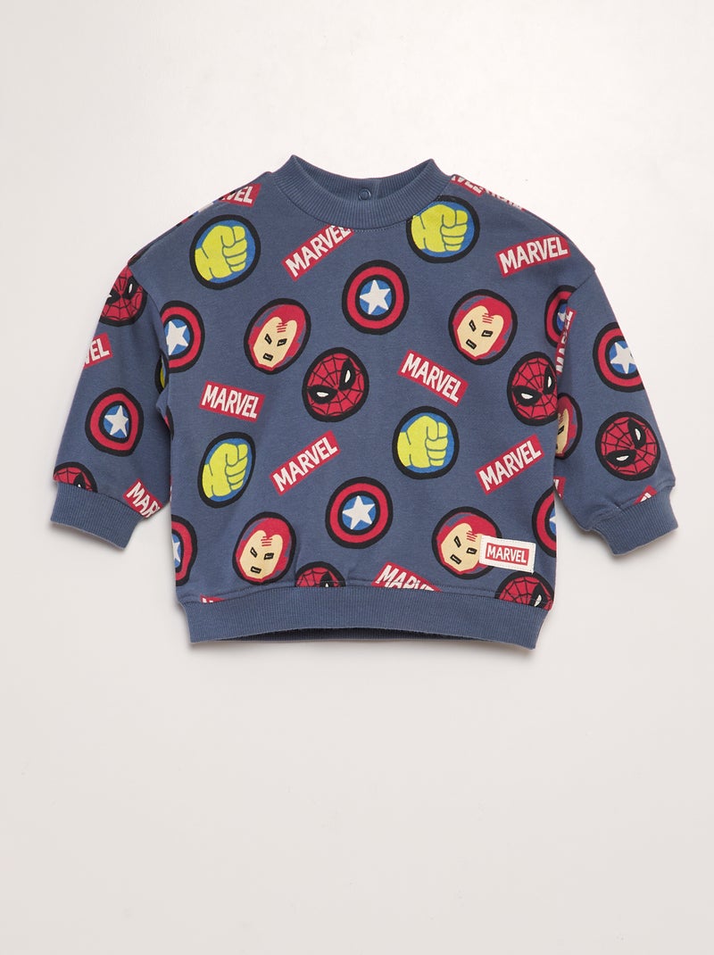 Sweatshirt 'Homem-Aranha' 'Marvel' AZUL - Kiabi
