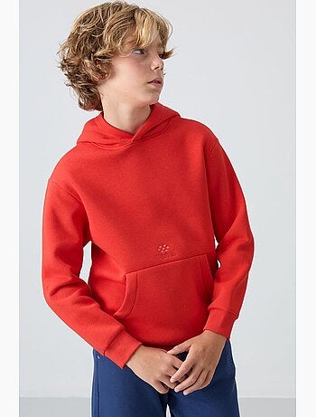 Sweatshirt infantil com capuz e bolso tommy