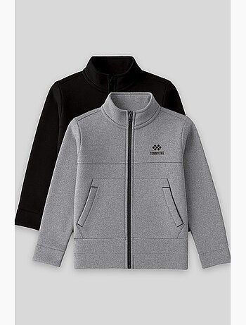 Sweatshirt infantil com gola fecho tommy