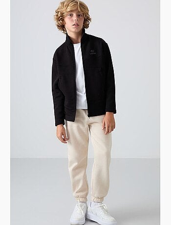 Sweatshirt infantil com gola fecho tommy