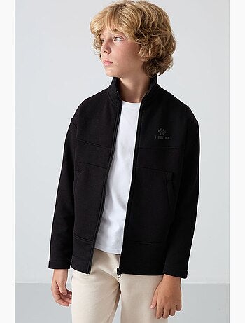 Sweatshirt infantil com gola fecho tommy