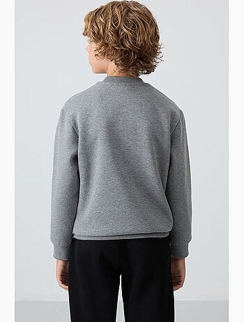 Sweatshirt infantil gola redonda bordada tommy