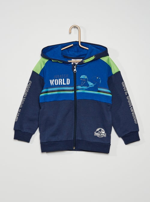 Sweatshirt 'Jurassic World' com fecho - Kiabi