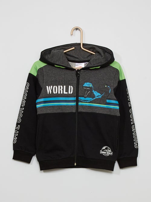 Sweatshirt 'Jurassic World' com fecho - Kiabi