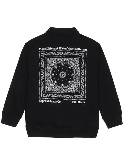 Sweatshirt Kaporal Osmos Preto para Rapaz - Kiabi