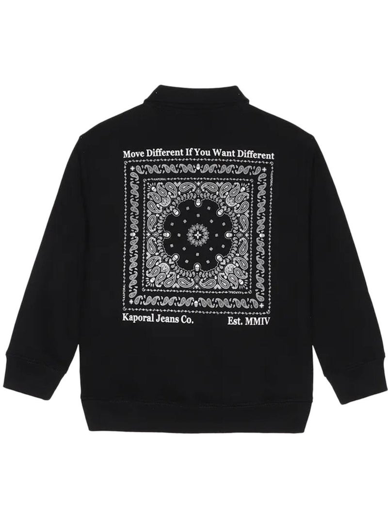 Sweatshirt Kaporal Osmos Preto para Rapaz Preto - Kiabi