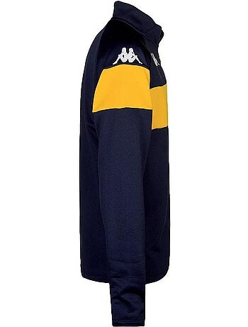 Sweat kappa dovares para rapaz preto/amarelo