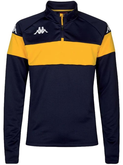 Sweatshirt Kappa Dovare para Menino Preto/Amarelo - Kiabi Sweatshirt Kappa Dovare para Menino Preto/Amarelo - Kiabi