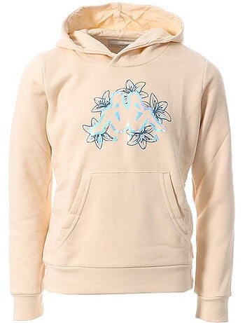Sweatshirt kappa kamil para menina, cor cru