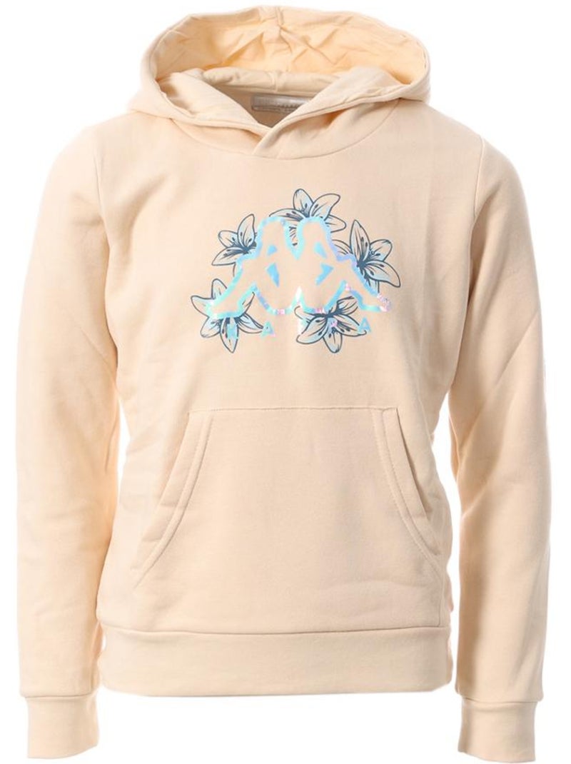 Sweatshirt kappa kamil para menina, cor cru Ecru - Kiabi