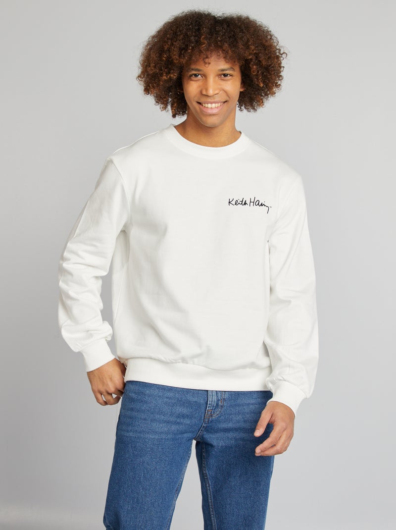 Sweatshirt 'Keith Haring' - Dia dos Namorados Branco - Kiabi