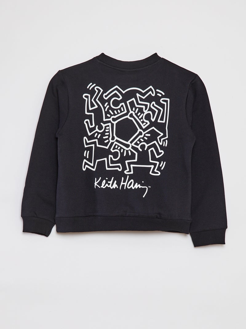 Sweatshirt 'Keith Haring' - Dia dos Namorados Preto - Kiabi