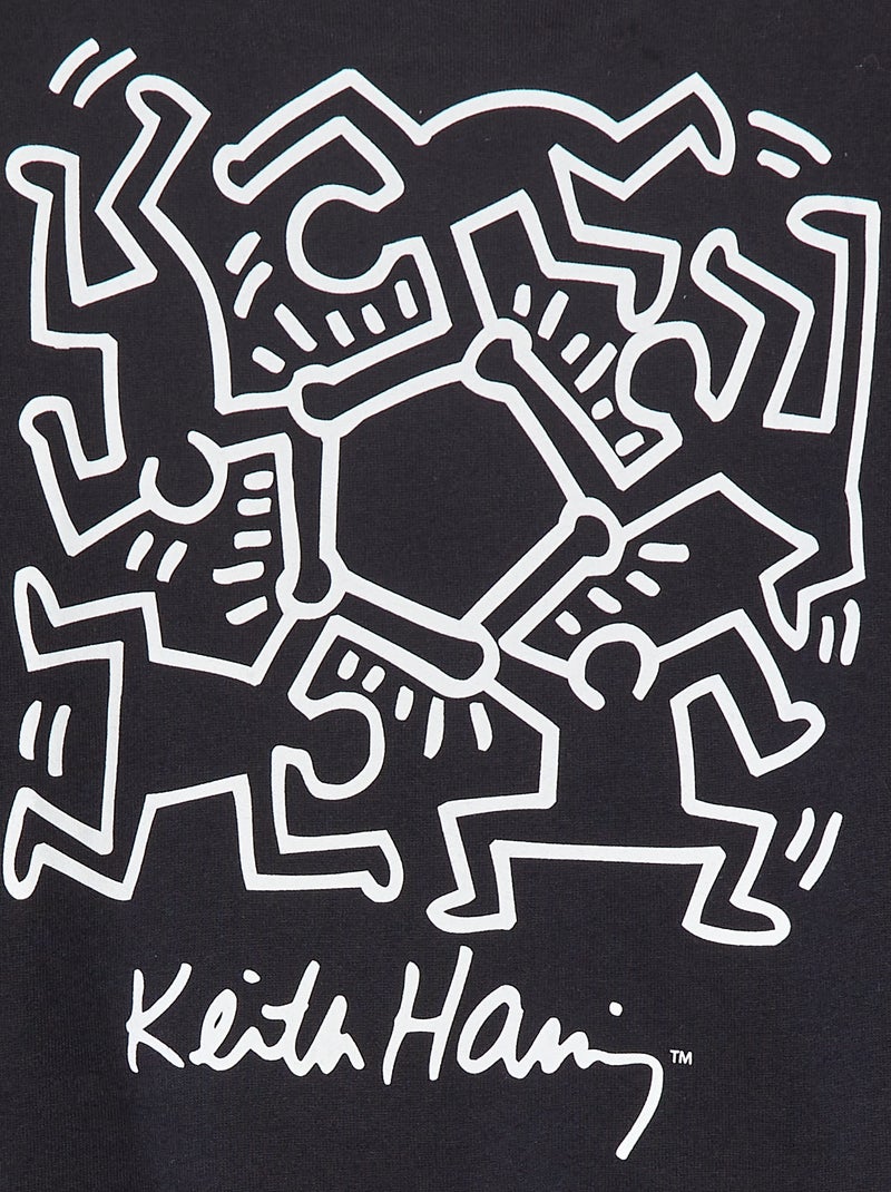 Sweatshirt 'Keith Haring' - Dia dos Namorados Preto - Kiabi