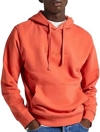 Sweatshirt laranja masculino pepe jeans joe