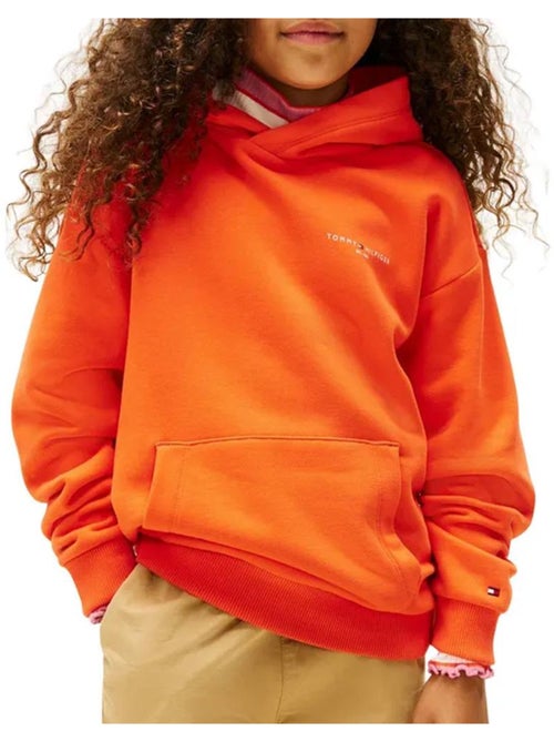 Sweatshirt laranja menina tommy hilfiger ks0ks00660 - Kiabi