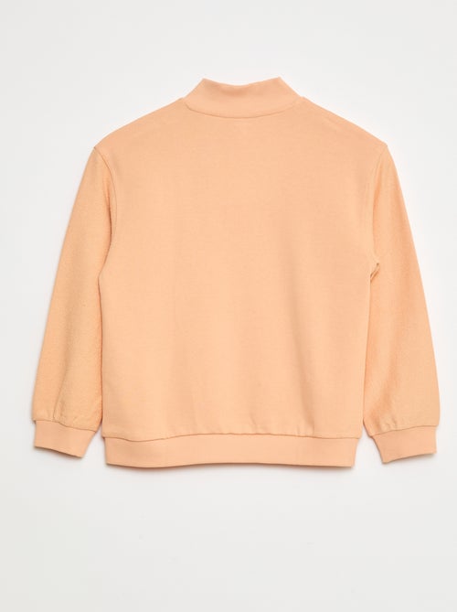 Sweatshirt larga com gola de fecho - Kiabi Sweatshirt larga com gola de fecho - Kiabi