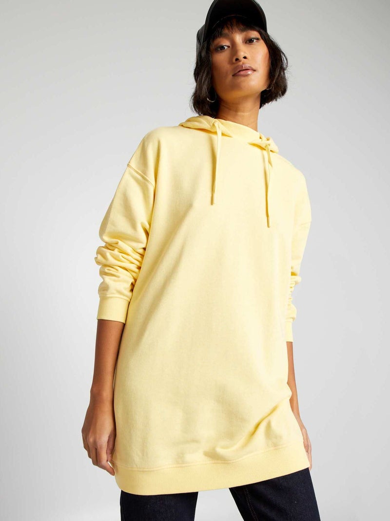 Sweatshirt leve com capuz AMARELO - Kiabi
