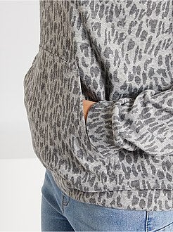 Mulher do 34 até 48 - Sweatshirt leve com capuz - Kiabi